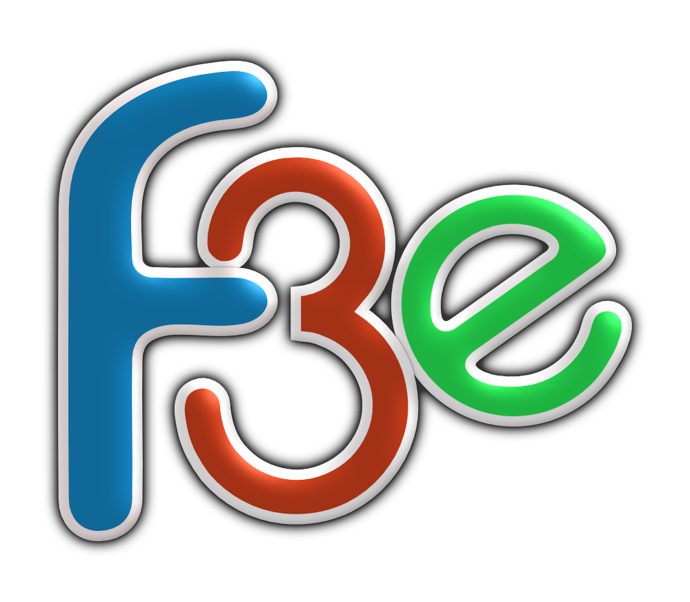 F3E logo